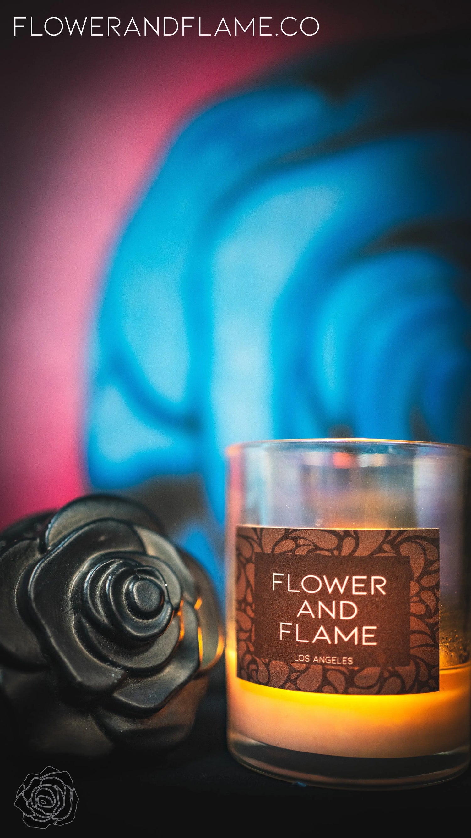 Elegant soy candles by Flower and Flame Co. styled as thoughtful home décor gifts — hand-poured artisan candles perfect for gifting, housewarmings, and cozy interior accents.